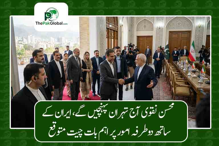 محسن نقوی آج تہران پہنچیں گے، ایران کے ساتھ دوطرفہ امور پر اہم بات چیت متوقع