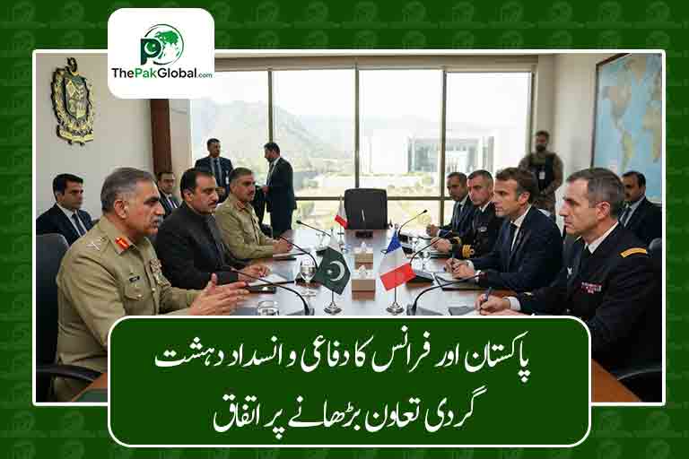 پاکستان اور فرانس کا دفاعی و انسداد دہشت گردی تعاون بڑھانے پر اتفاق