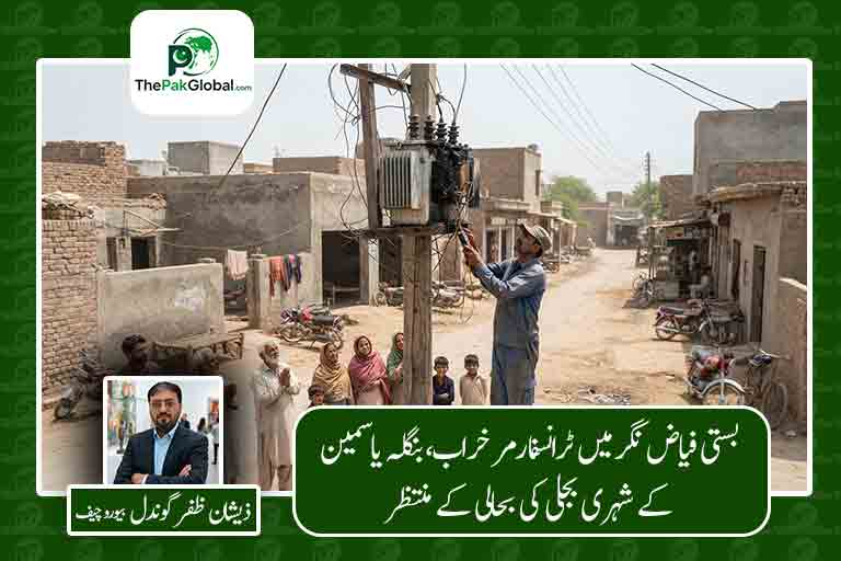 بستی فیاض نگر میں ٹرانسفارمر خراب، بنگلہ یاسمین کے شہری بجلی کی بحالی کے منتظر