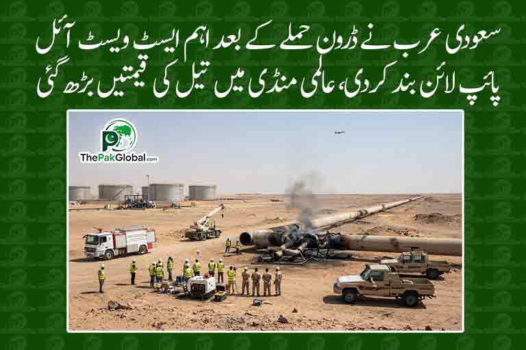 سعودی عرب نے ڈرون حملے کے بعد اہم ایسٹ ویسٹ آئل پائپ لائن بند کردی، عالمی منڈی میں تیل کی قیمتیں بڑھ گئیں