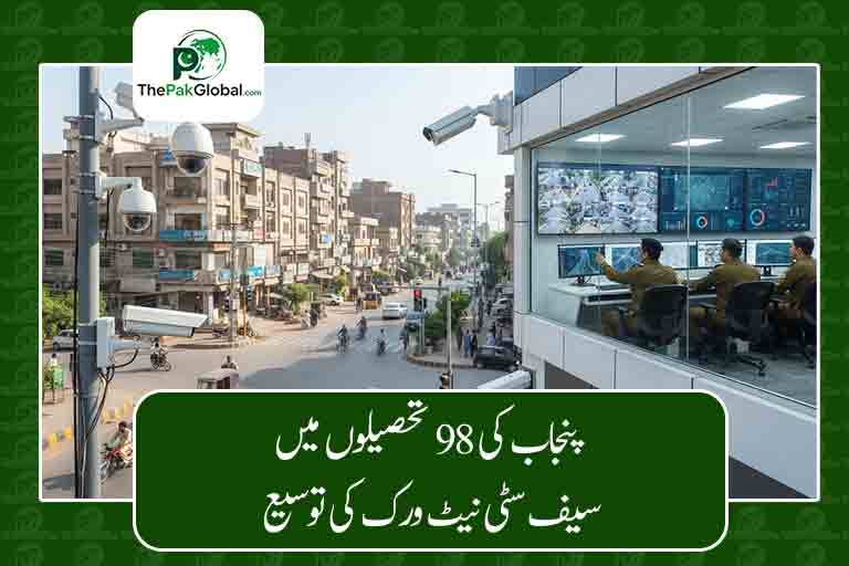 پنجاب میں ڈیجیٹل نگرانی کا بڑا منصوبہ، 98 تحصیلوں میں 10 ہزار نئے سیف سٹی کیمروں کی تیاری