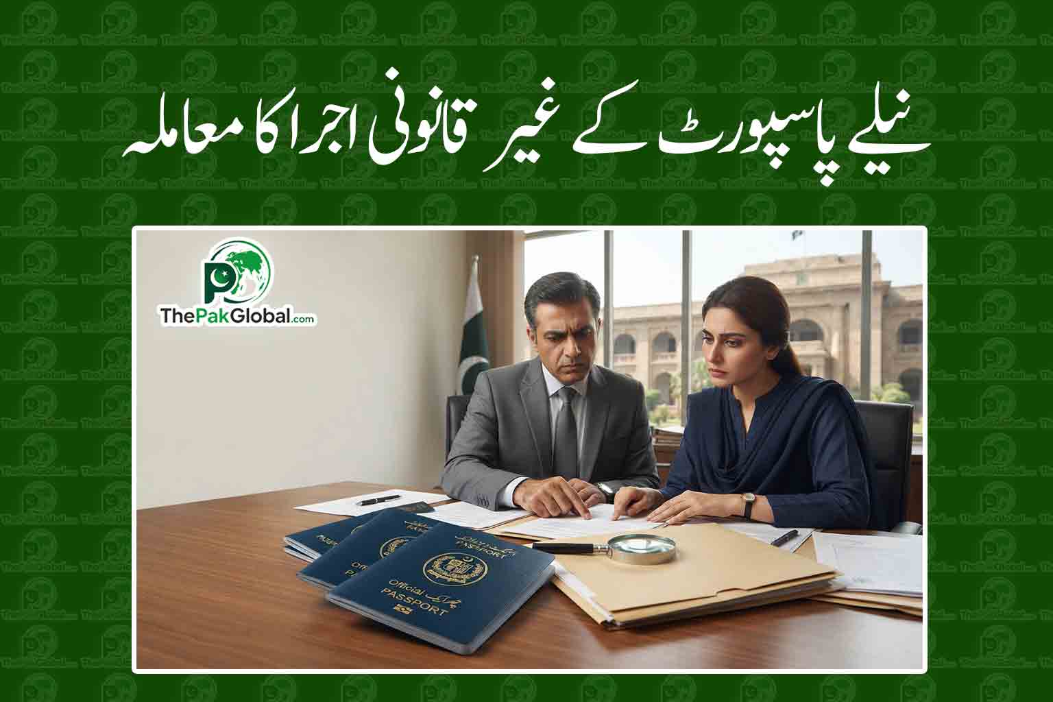 نیلے پاسپورٹ کے غیر قانونی اجرا کا معاملہ، ذمہ دار افسران کے خلاف کارروائی کی سفارش