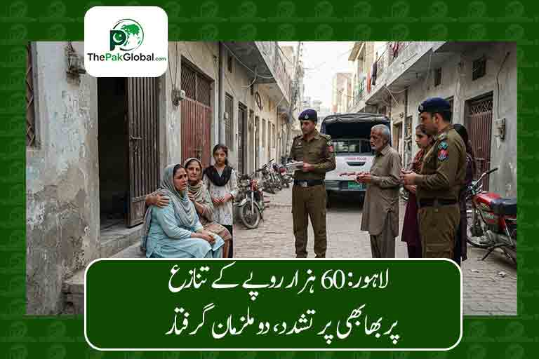 لاہور: 60 ہزار روپے کے تنازع پر بھابھی پر تشدد، دو ملزمان گرفتار