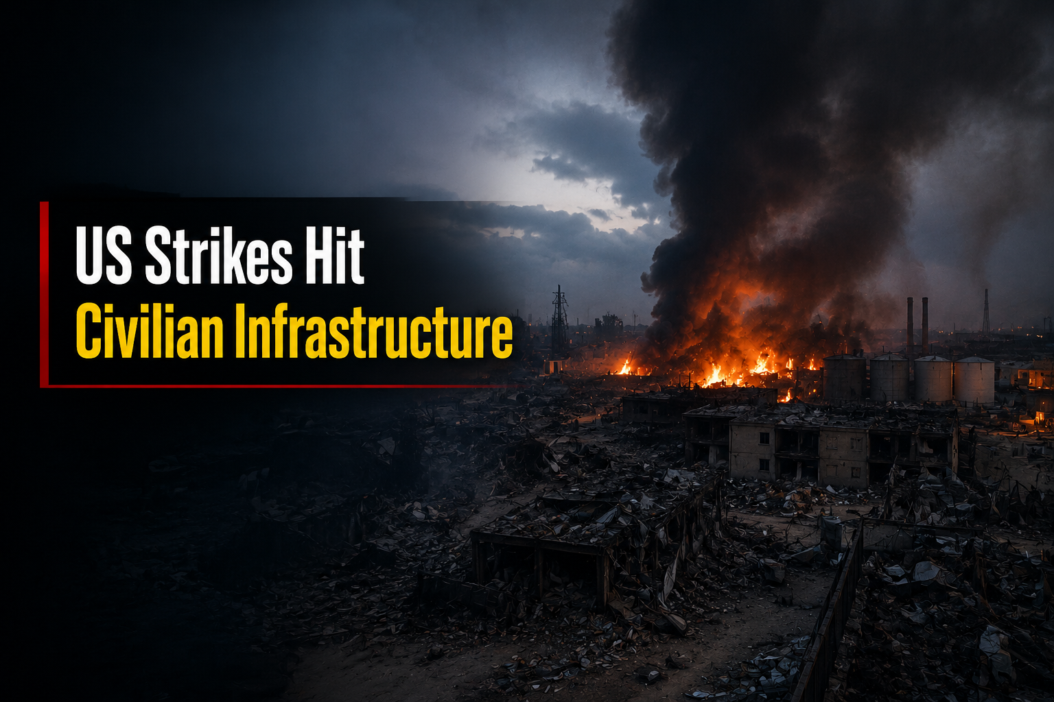 US Strikes Hit Civilian Infrastructure