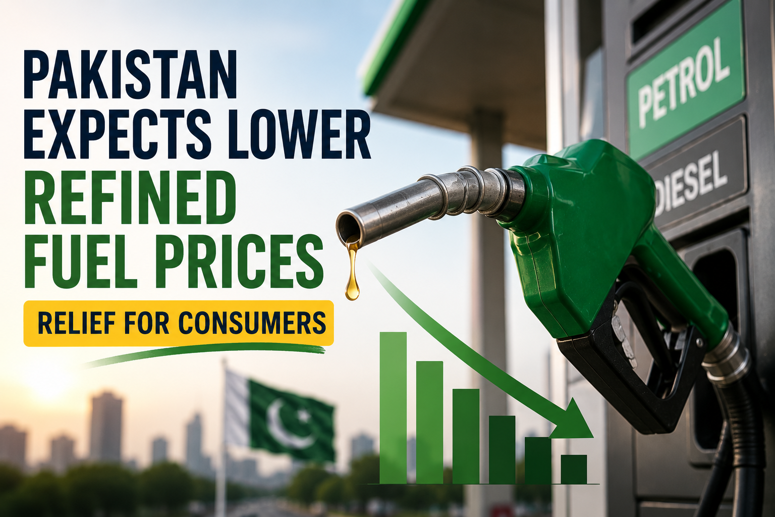 Pakistan Expects Lower Refined Fuel Prices, Promises Relief for Consumers
