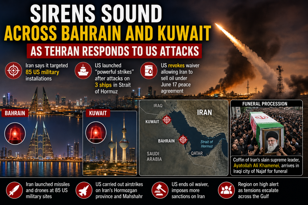 Sirens Sound Across Bahrain and Kuwait as Tehran Responds to US Attacks